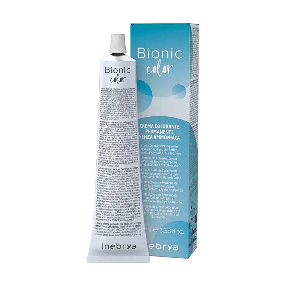 Напівперманентна крем-фарба для волосся Inebrya Bionic Color 6/00 Intense Dark Blonde, 100 мл