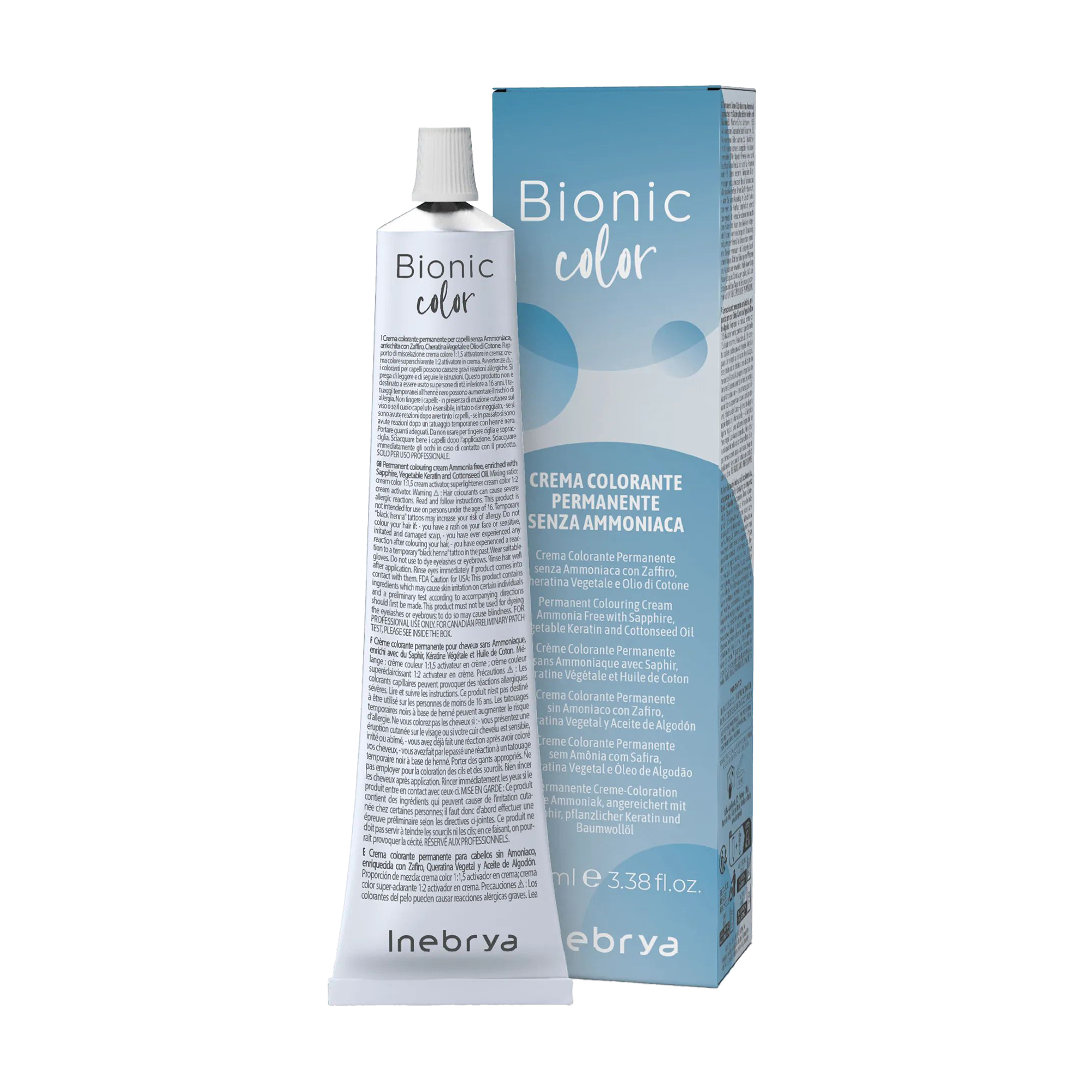 Напівперманентна крем-фарба для волосся Inebrya Bionic Color 7/13 Blonde Beige, 100 мл